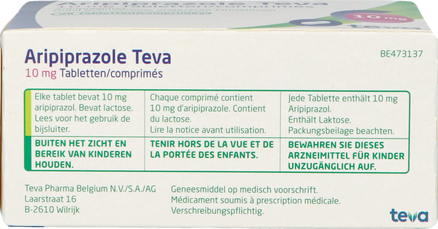 Aripiprazole Teva 10mg Tabl 98 X 10mg 4