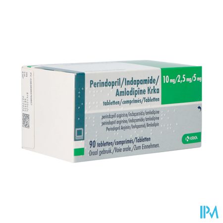 Perind./indap./amlod. Krka 10mg/2,5mg/5mg Comp 90