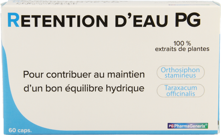 Retention D'eau Pg Pharmagenerix Caps 60 3