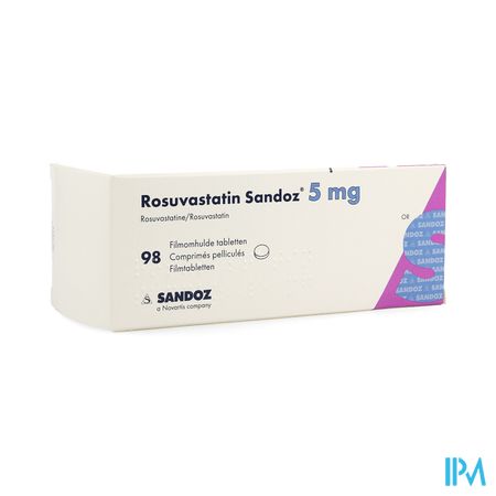 Rosuvastatin Sandoz 5mg Film.tabl 98 Opa/alu/pvc