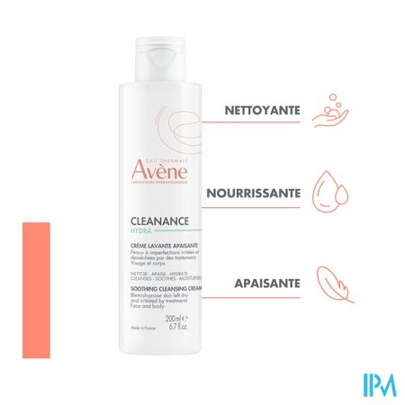 Avene Cleanance Hydra Wascreme 200ml 4