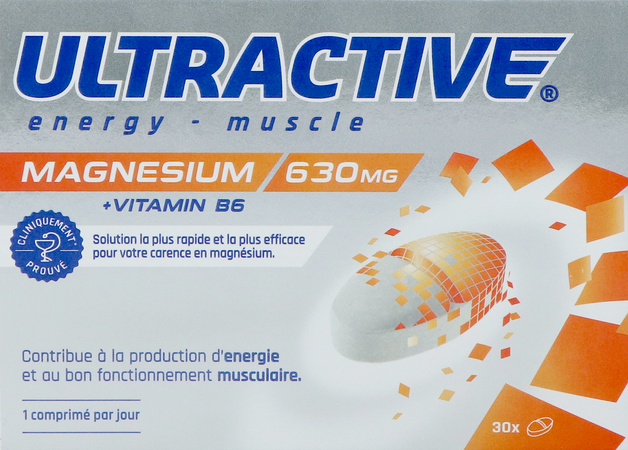 Ultractive Magnesium 630mg Comp 30 2