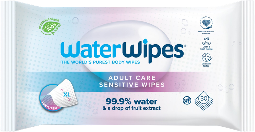 Waterwipes Adult Lingettes 30 1