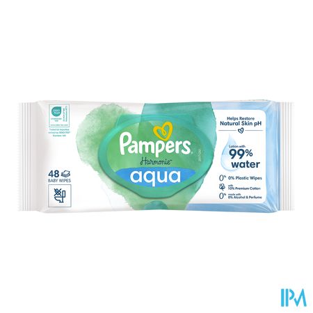Pampers Doekjes Aqua Pure 0% 48 1