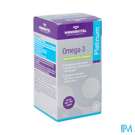 Mannavital Omega 3 Algenolie V-caps 60