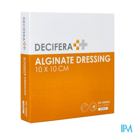 Decifera Alginate Dressing 10x10cm 5