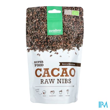 Purasana Vegan Cacao Beans 200g Be-bio-02 1
