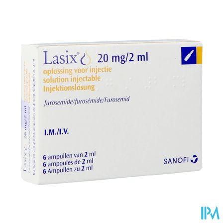 Lasix Amp Im/iv 20mg 6 X 2ml