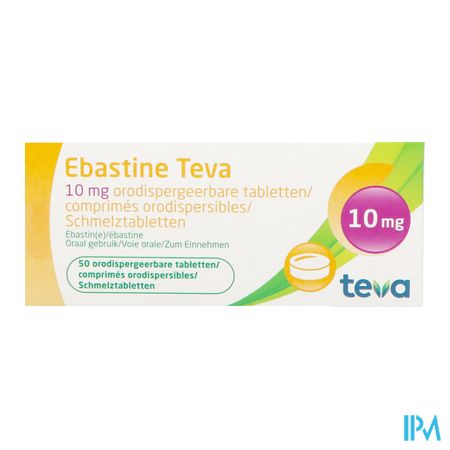 Ebastine 10mg Teva Comp Odt 50 X 10mg 2