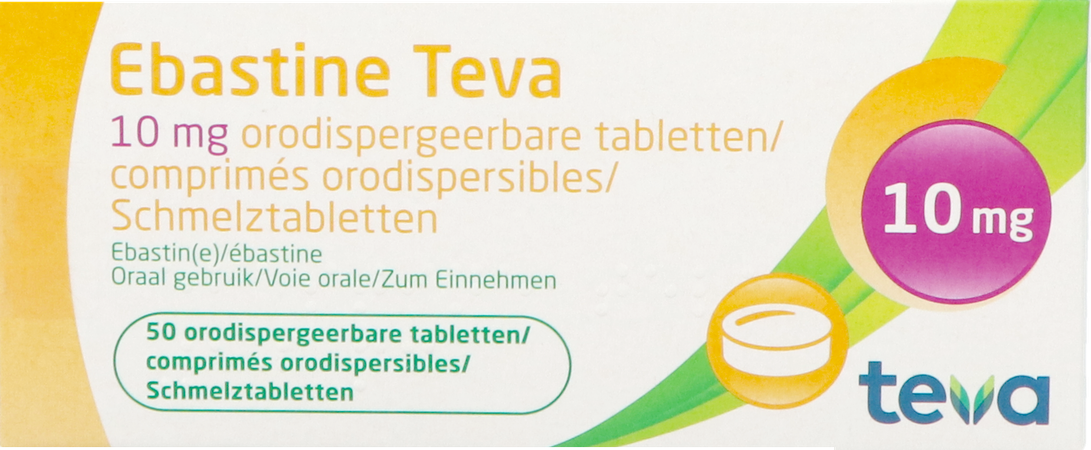 Ebastine 10mg Teva Comp Odt 50 X 10mg 2