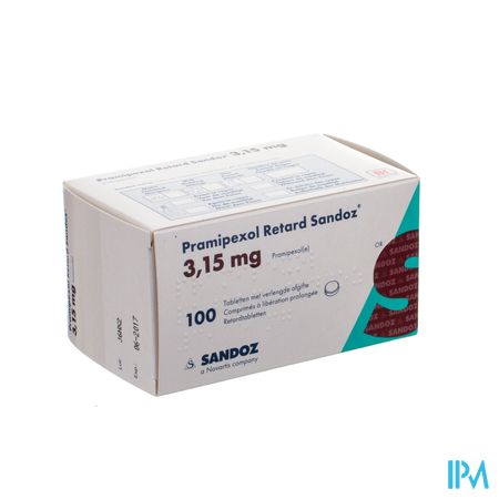 Pramipexol Retard Sandoz 3,15mg Verl Afgif 100