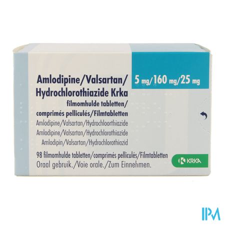 Amlodipine Valsar.hydrochloro.krka 5/160/25,0mg 98 1