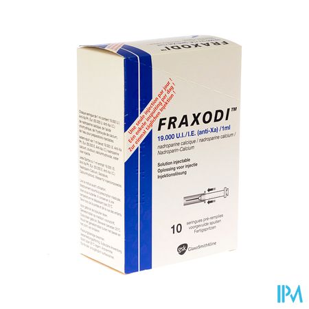 Fraxodi Amp Ser 10x1,0ml - 19.000 Ui/ie