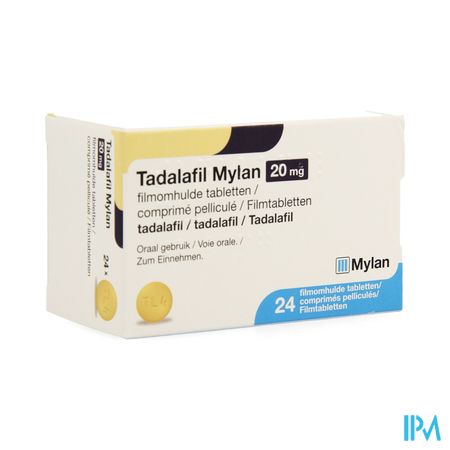 Tadalafil Mylan 20mg Filmomh Tabl 24 X 20mg