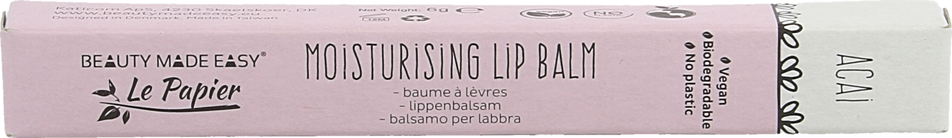 Fisa Cosmetics Le Papier Lip Balm Acai 6g 1