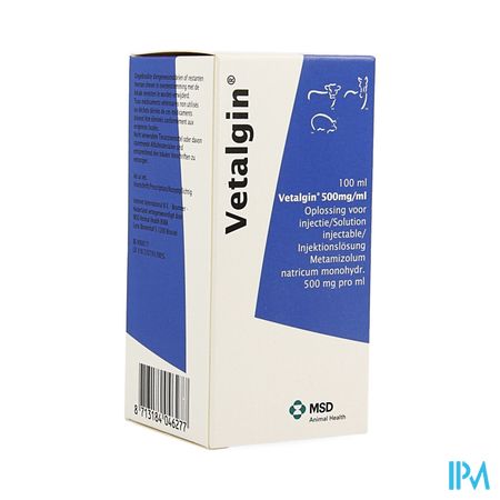 Vetalgin Fl Inj 50% 100ml