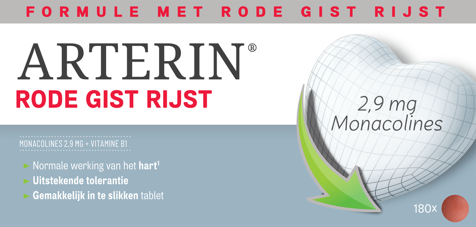 Arterin Rode Gist Rijst Comp 180 4