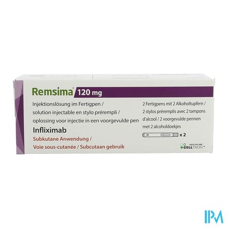 Remsima 120mg Opl Inj Voorgev.pen 2 + 2 Alc Pad 1