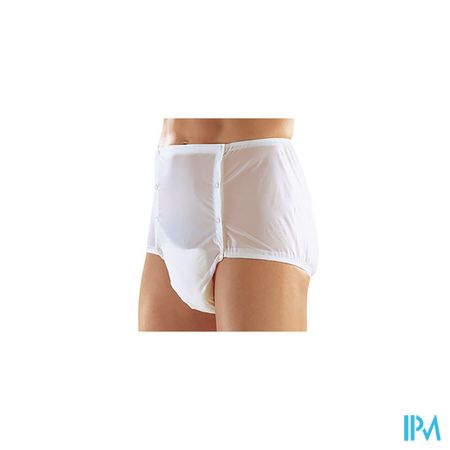 Suprima 1201 Slip Pvc Unisex Met Drukknop Wit T44