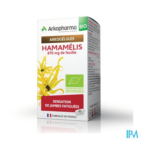 Arkogelules Hamamelis Bio Caps 45 Nf