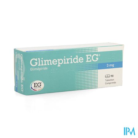 Glimepiride EG 3Mg Tabl 90