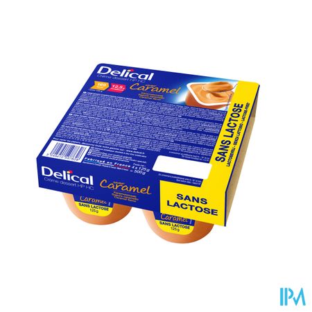 Delical Creme Dessert Hp-hc Z/lact.caramel 4x125g