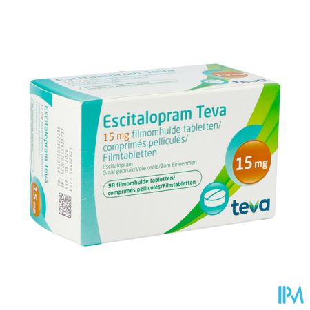 Escitalopram 15mg Teva Filmomh Tabl 98 X 15mg