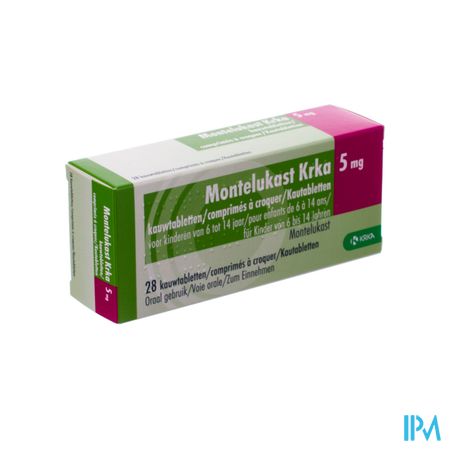 Montelukast Krka 5mg Kauwtabl 28 X 5mg