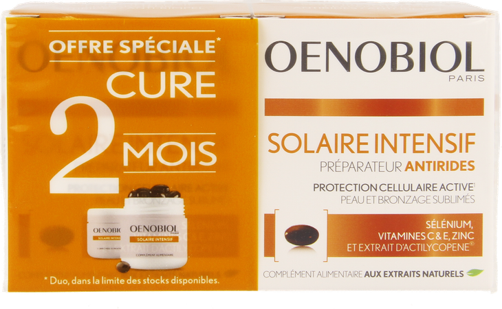 OENOBIOL SOLAIRE INTENSIF KUUR ANTI-RIMPEL 2x30 CAPS 3