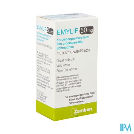 Emylif 50mg Orodispergeerbare Film Zakjes 56