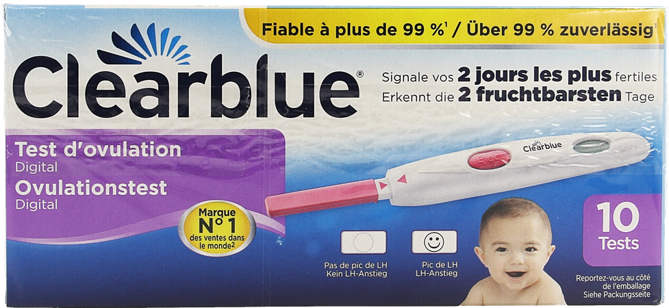 Clearblue Digital Test Ovulation 10 3