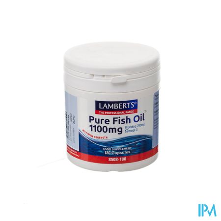 Lamberts Huile Poisson Pur 1100mg Caps 180