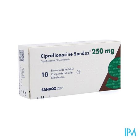 Ciprofloxacine Sandoz 250mg Tabl 10 New Sandoz