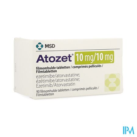 Atozet 10mg/10mg Filmomhulde Tabl 90