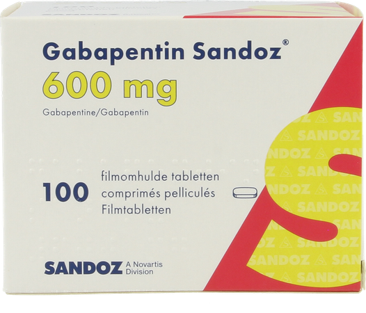 Gabapentine 600mg Sandoz Comp 100 X 600mg 2