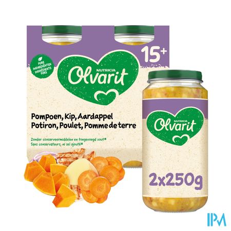 Olvarit Pot Potiron Poulet Pomme Terre 250g