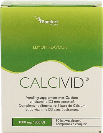 Calcivid 1000mg/800ie Lemon Chew 90 3
