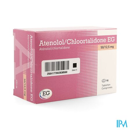 Atenolol Chlortal EG Tabl 98X50Mg/12,5Mg