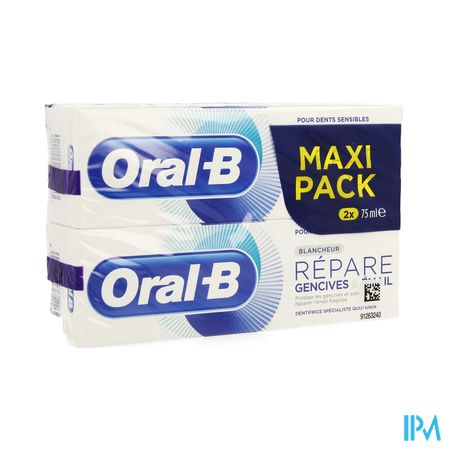 Oral-b Tp Repair  Gentlewhite 2x75ml Promo -1€