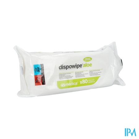 Dispowipe Aloe Vera Doekjes Vocht. Hand/huid 80