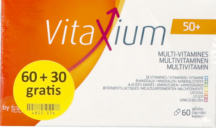 Vitaxium 50+ Multi Vitamines Caps 60+30 Promopack 4