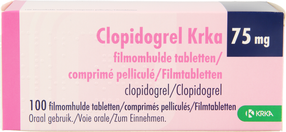 Clopidogrel Krka 75mg Filmomh Tabl 100 X 75mg 1