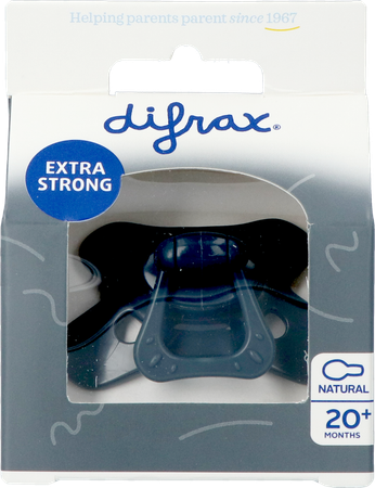Difrax Fopspeen Natural 20m+ Uni Blackberry 1