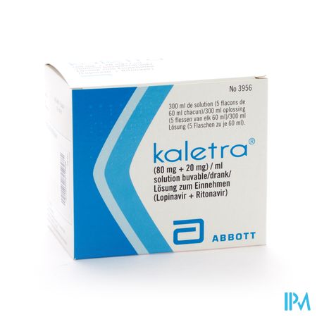 Kaletra 80mg+20mg/ml Drinkb.opl Fl 5 X 60ml 1