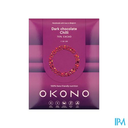 Okono Donkere Chocolade Chilli 50g