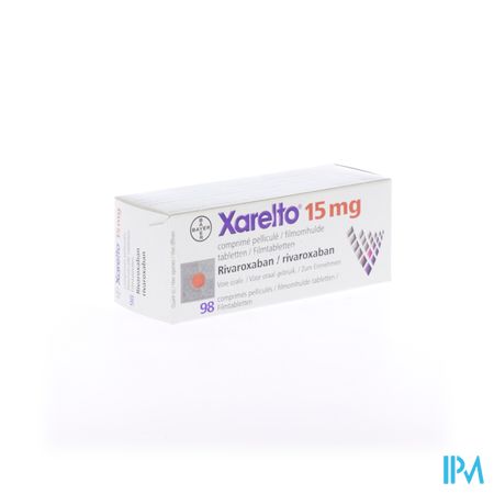 Xarelto 15mg Filmomh Tabl 98 X 15mg 1