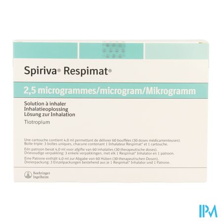 Spiriva Respimat 2,5mcg 180 Opl Inhal+3 Patronen 2