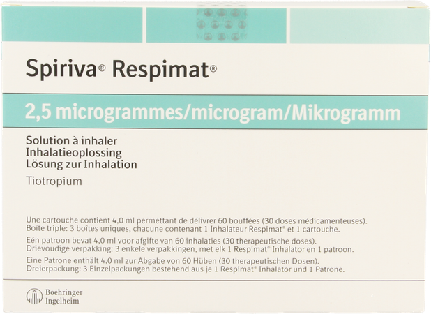 Spiriva Respimat 2,5mcg 180 Opl Inhal+3 Patronen 2
