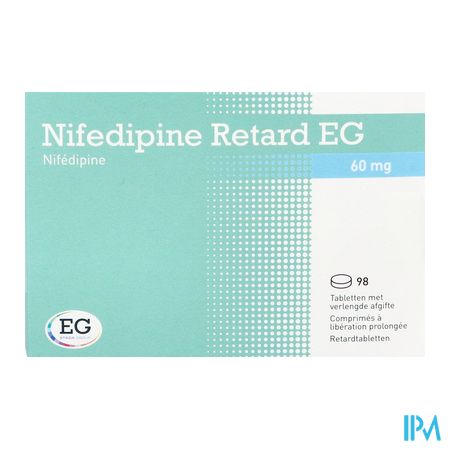 Nifedipine Retard EG 60Mg Comp Liberat Prol 98 2