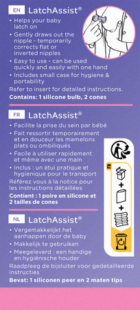 Lansinoh Latch Assist Poire Mamelons 1 4